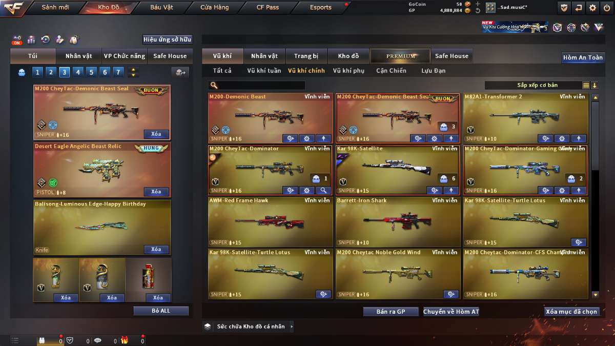 shop acc cf uy tin gia re